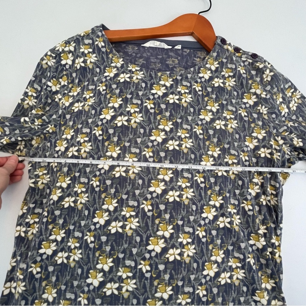 Seasalt Cornwall Floral Blue and Yellow Women's Tunic Size 10 - Picture 10 of 13